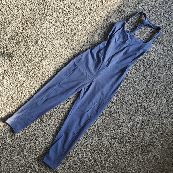 Free People Intimately Nirvana Now Blue Granite Jumpsuit - Picture 3 of 12